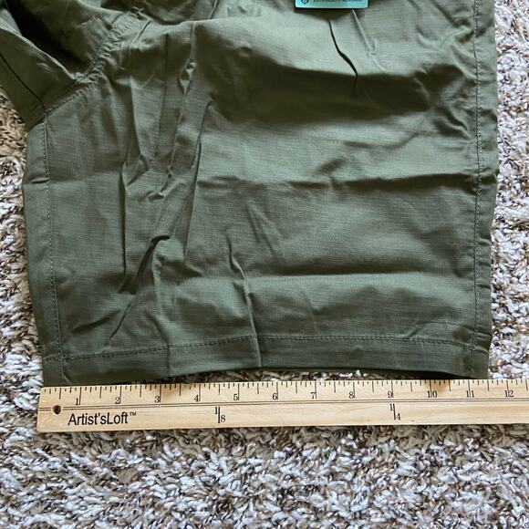 Prana Double Peak E-Waist 8" Short Men's XXL Cargo Green Standard Fit Drawstring - Picture 9 of 9